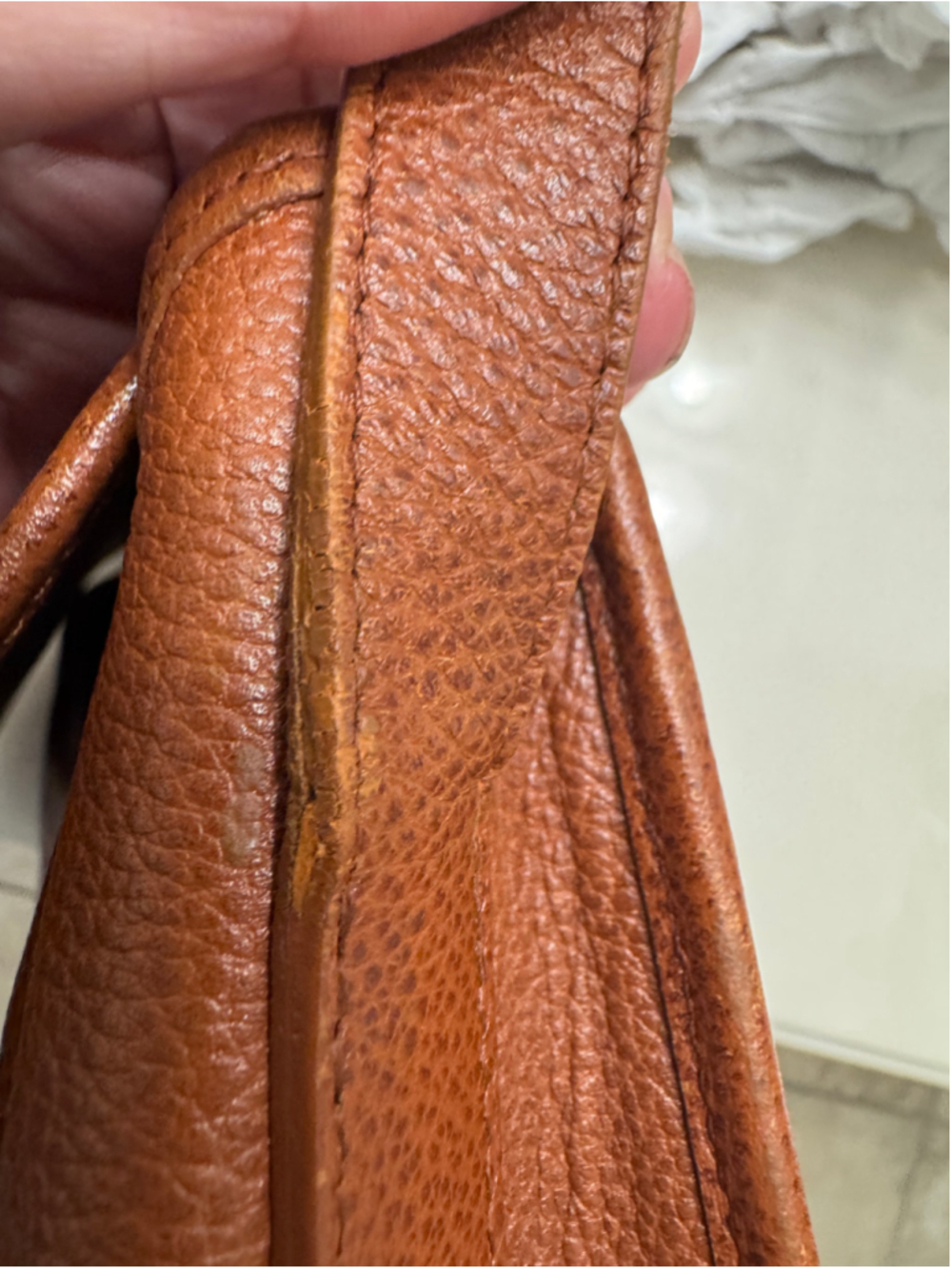 YSL Brown Leather Saddle Crossbody Vintage Bag - Picture 12 of 15
